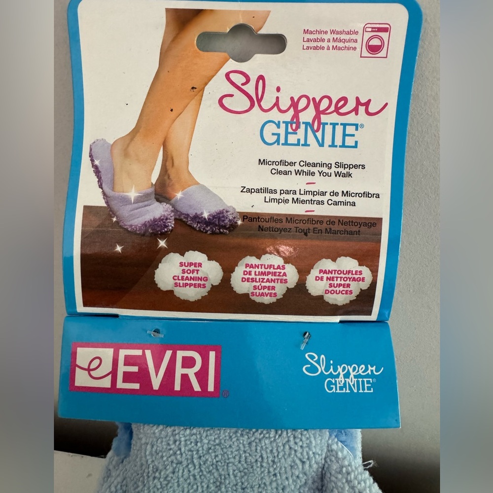 EVRI Slipper Genie in Light Blue brand new with tags slippers for cleaning